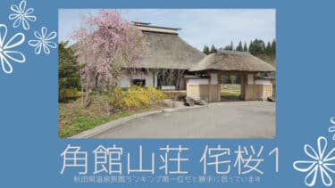 「 角館山荘 侘桜 」秋田県温泉旅館ランキング第一位だと勝手に思っています